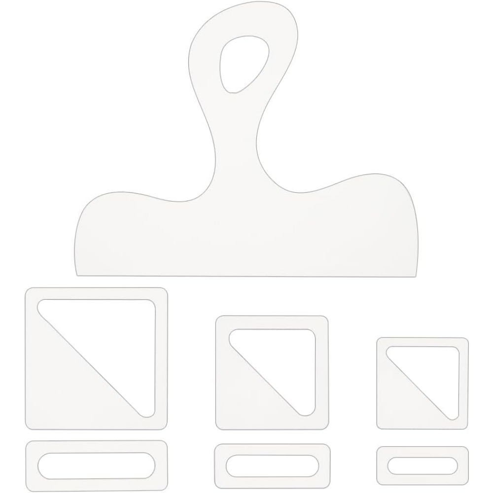 Woodworking Project Plans - 7Pcs Charcuterie Template Acrylic Handle Cutting