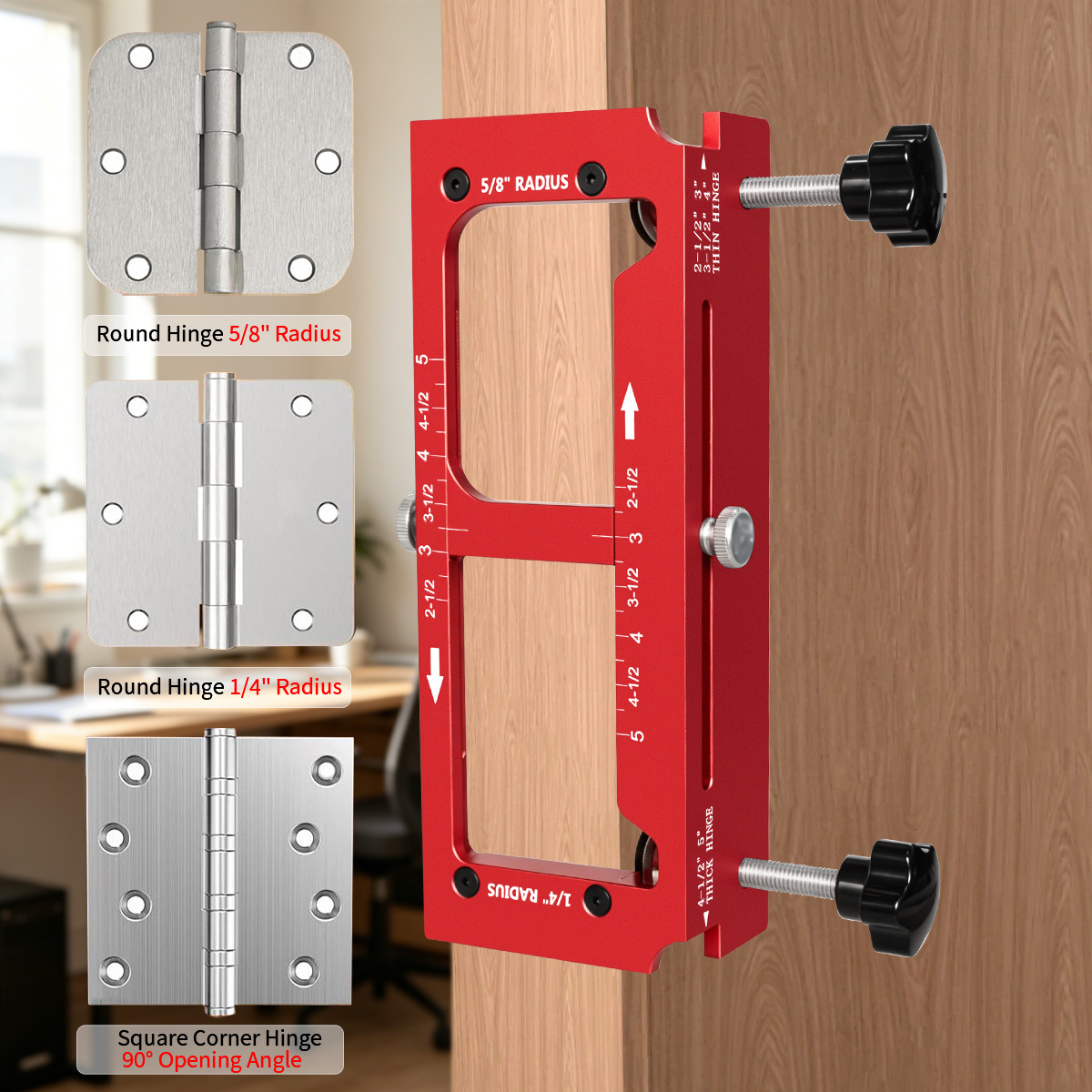 Woodworking Tool Stores - 2 in 1 Hinge Drilling Fixture