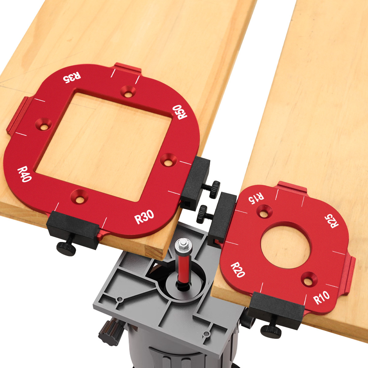 Woodworking Project Plans - Woodworking Router Corner Radius Template, 4‑in‑1