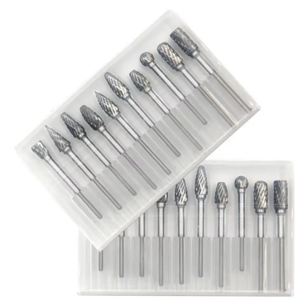 Woodworking Kit - 10PCS Carbide Rotary Burr Set 3mm