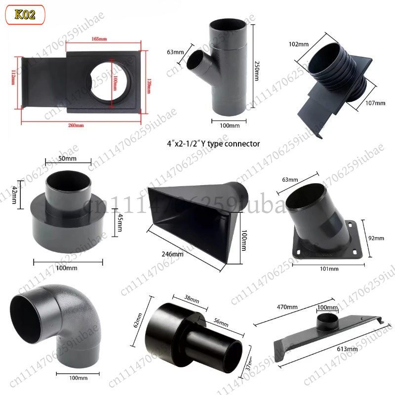 Vacuum Woodworking - Woodworking Dust Collection Fittings Kit Elbow