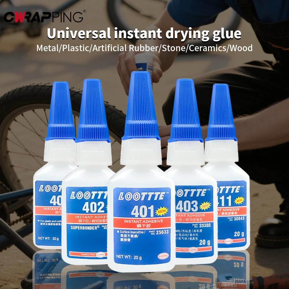 20ml Loottte Rubber Metal Wood - Woodworking Quick Glue ulasan dan harga