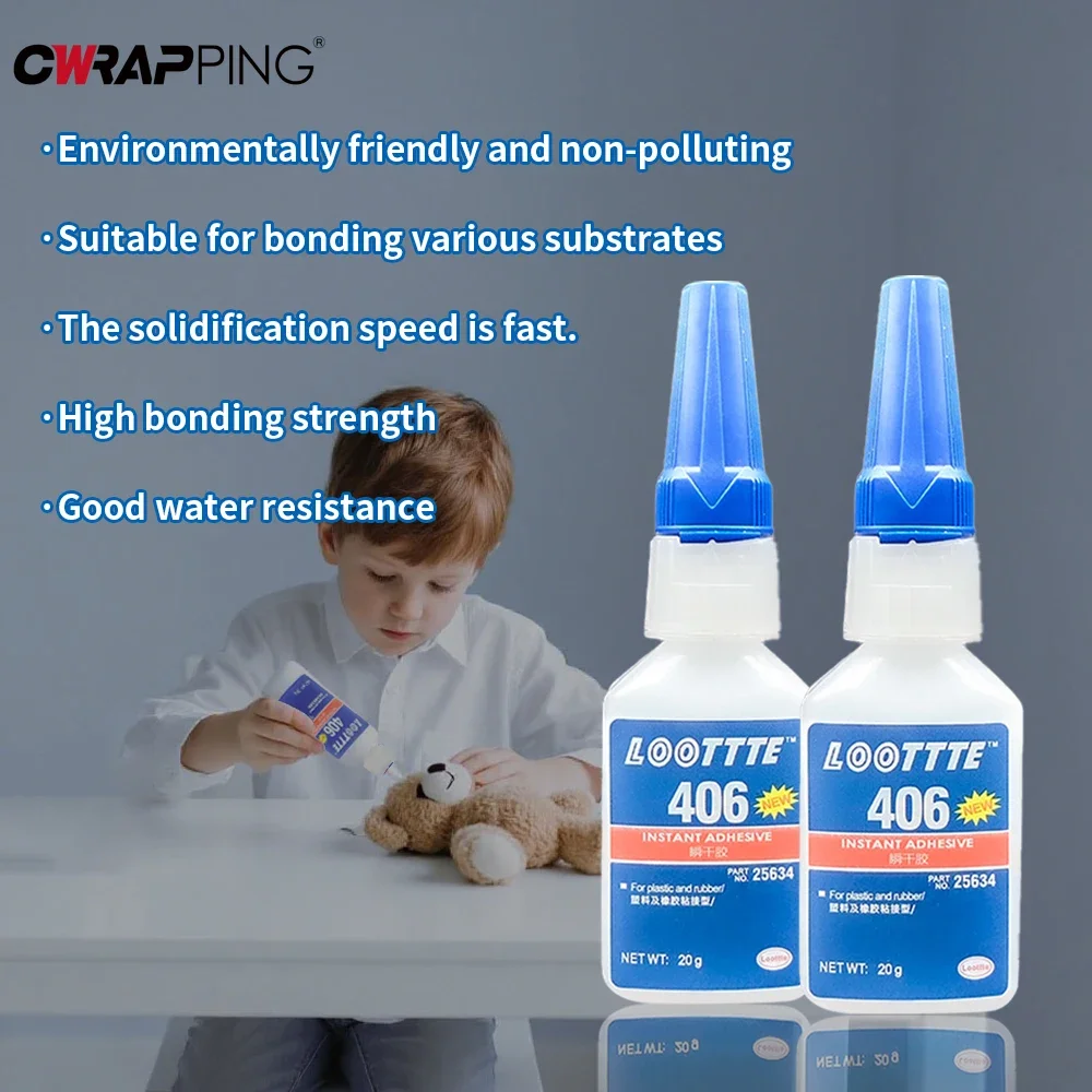 20ml Loottte Rubber Metal Wood - Woodworking Quick Glue ulasan dan harga