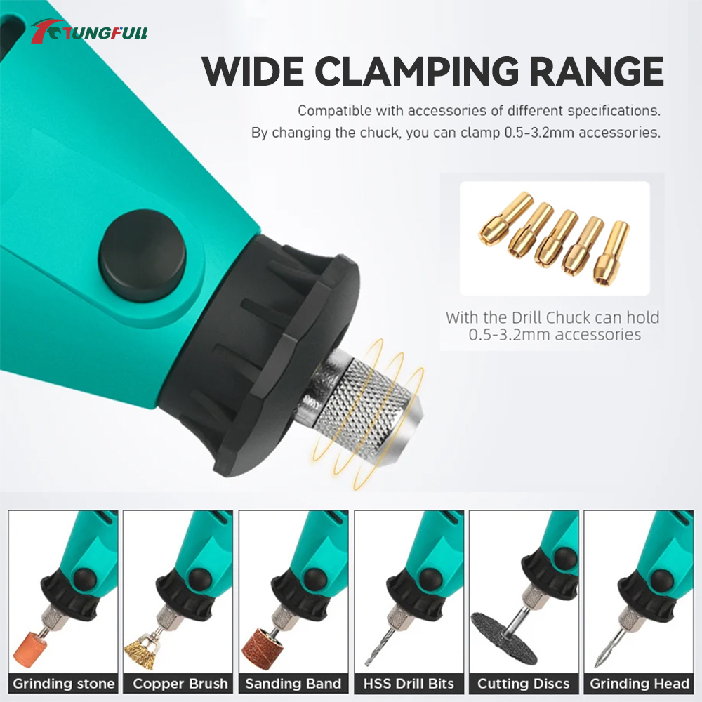 TUNGFULL Mini Electric Grinder - Woodworking Tool Stores ulasan dan harga