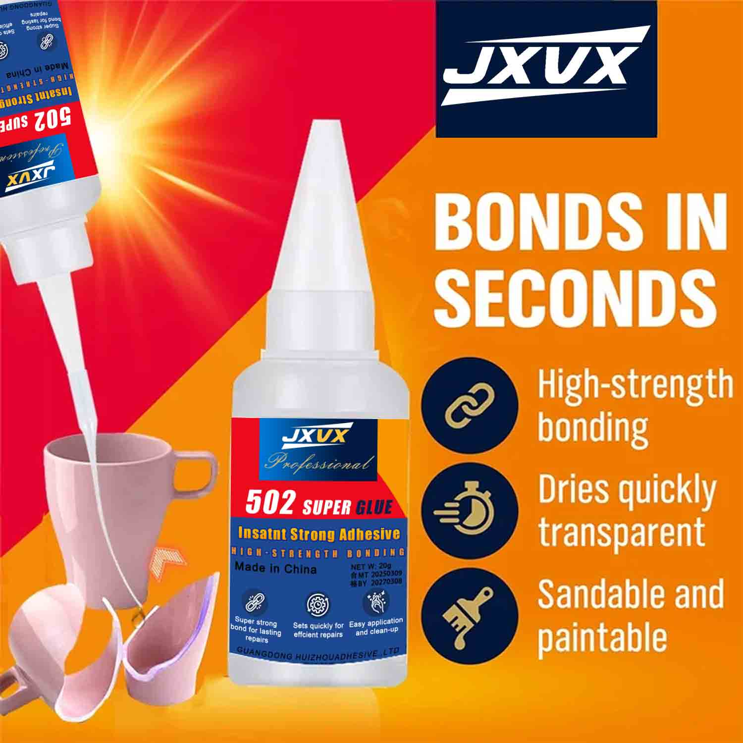 JXVX 1-5 PCs Super glue 502 Hi - Woodworking Quick Glue ulasan dan harga