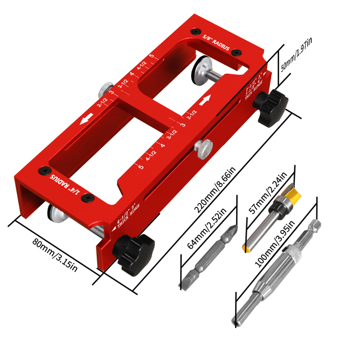 2 in 1 Hinge Drilling Fixture  - Woodworking Tool Stores ulasan dan harga
