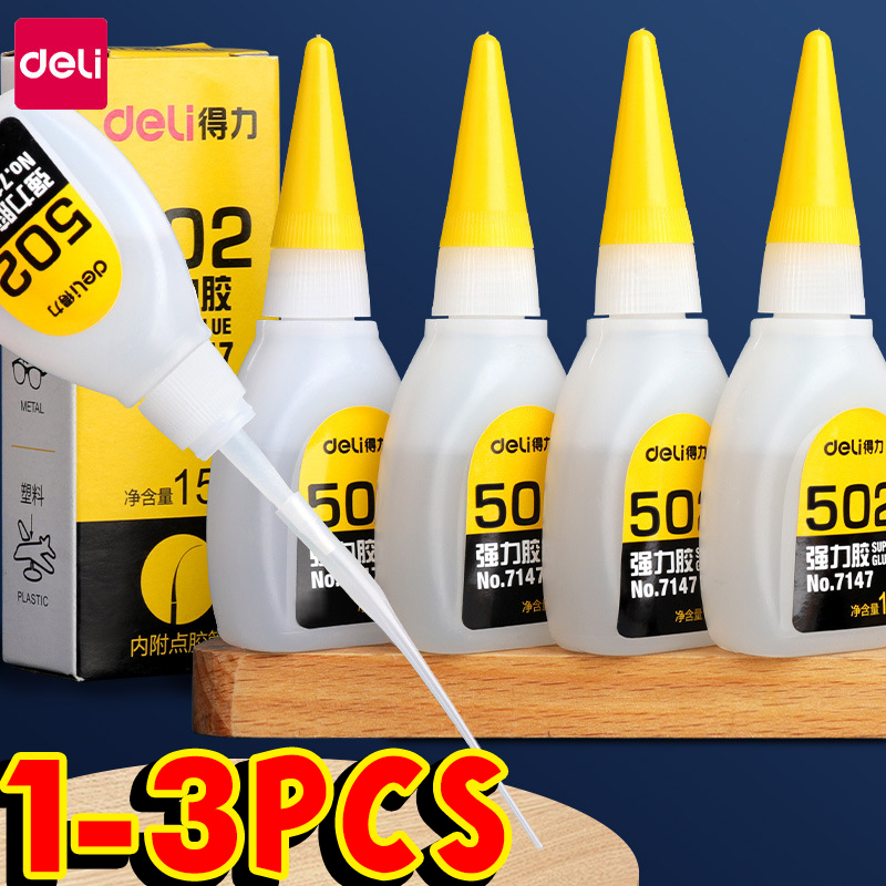 1-3pcs Deli 502 Super Glue Ins - Woodworking Quick Glue ulasan dan harga