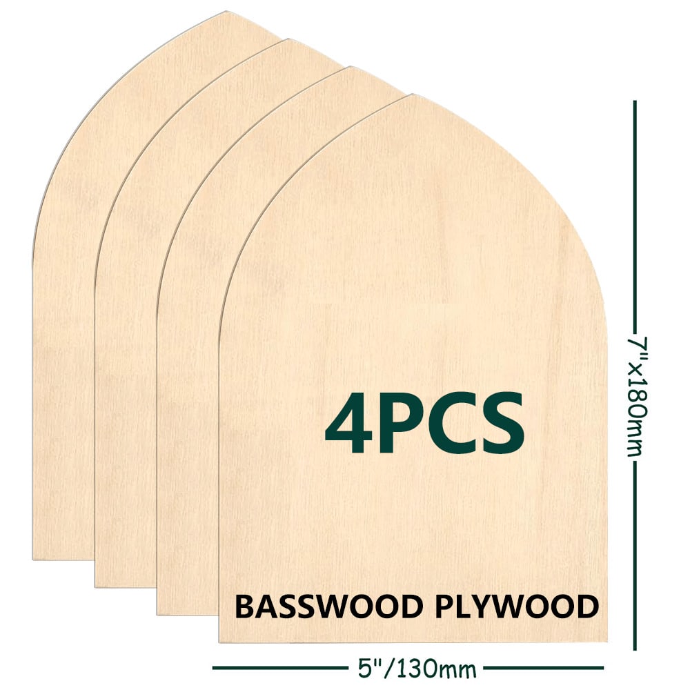 Unfinished Basswood Arch Plank - Woodworking Face Shield ulasan dan harga