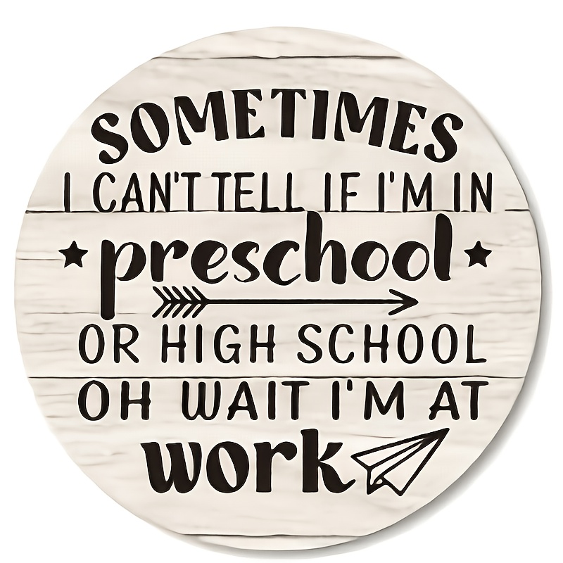 Round Wooden Funny Work Quote  - Woodworking Quotes Funny ulasan dan harga