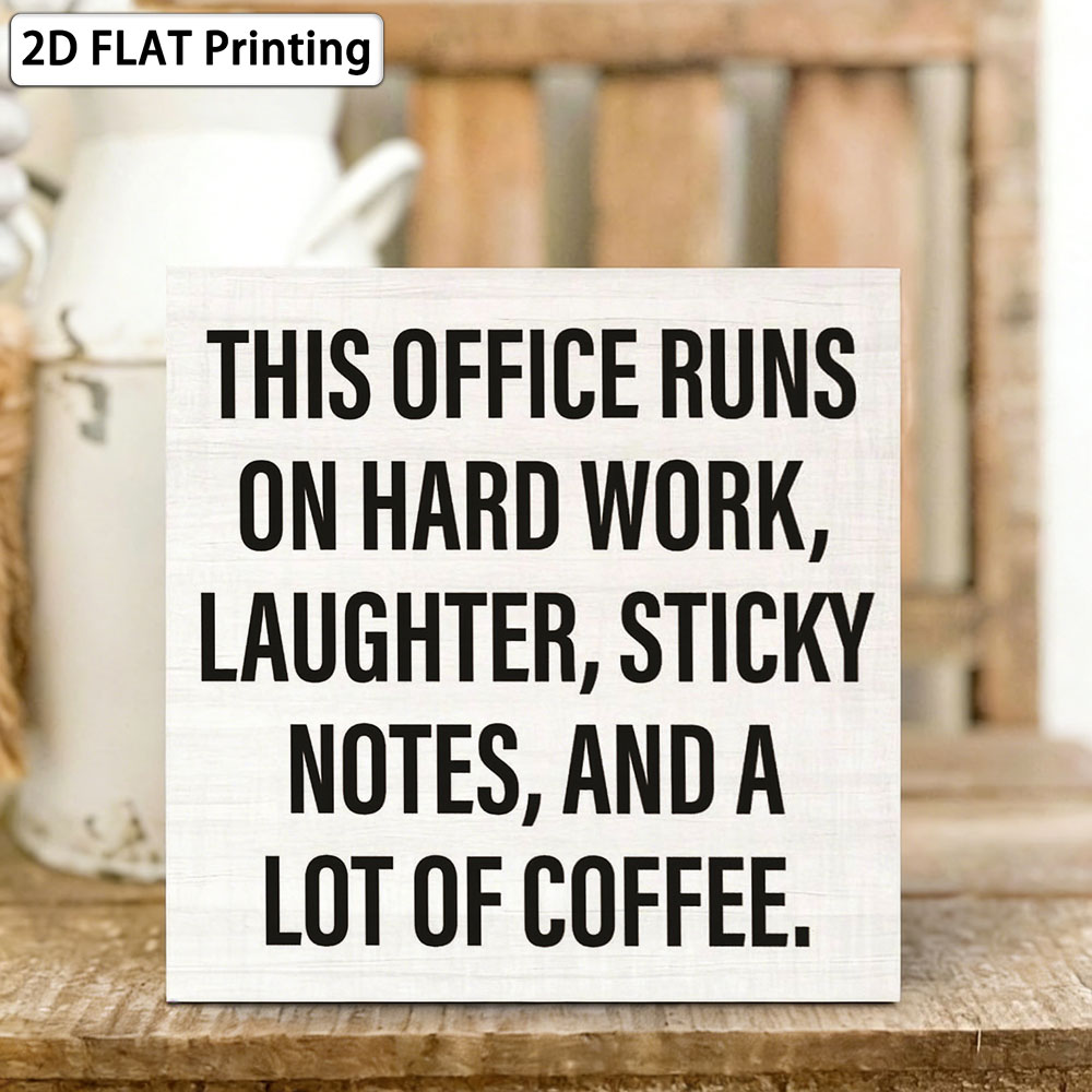 Office Coffee Quote Box Sign 5 - Woodworking Quotes Funny ulasan dan harga