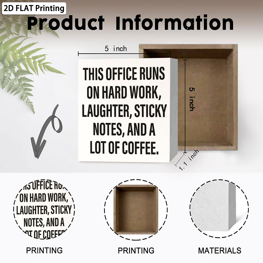 Office Coffee Quote Box Sign 5 - Woodworking Quotes Funny ulasan dan harga