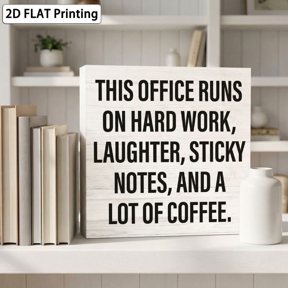 Office Coffee Quote Box Sign 5 - Woodworking Quotes Funny ulasan dan harga